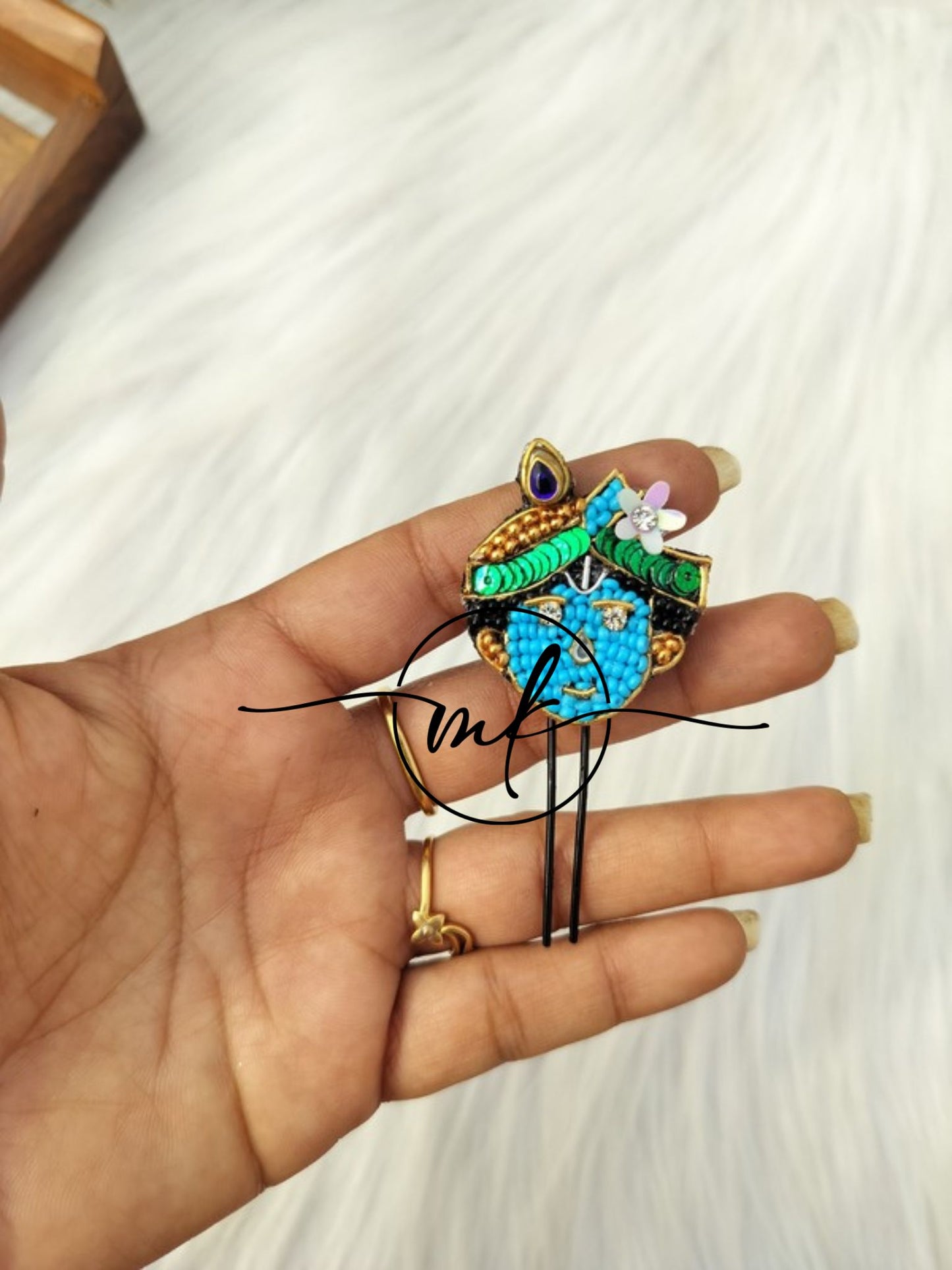 Small Krishna Dress Brooch