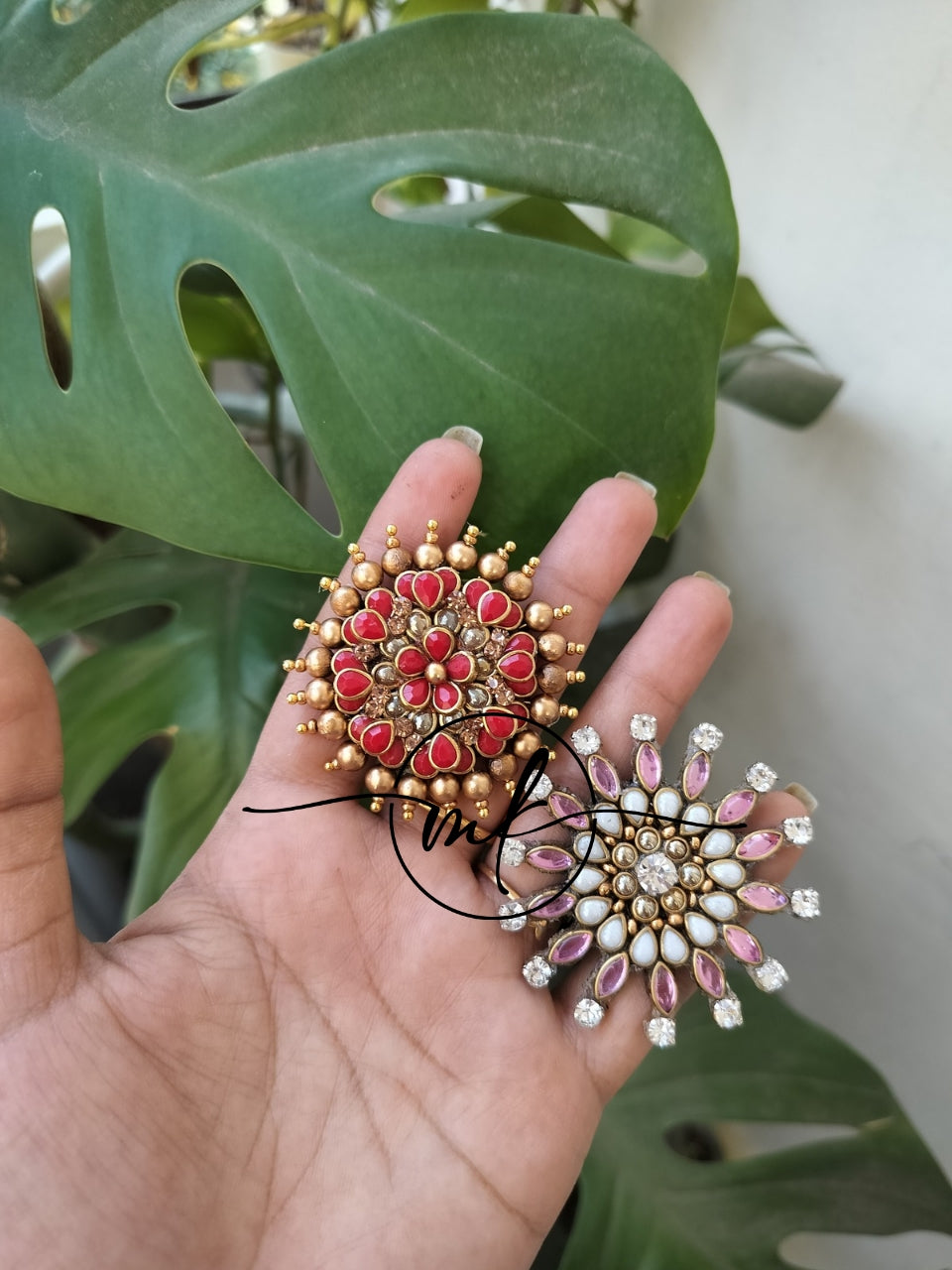 Suriyan Hair Brooch - set of 2