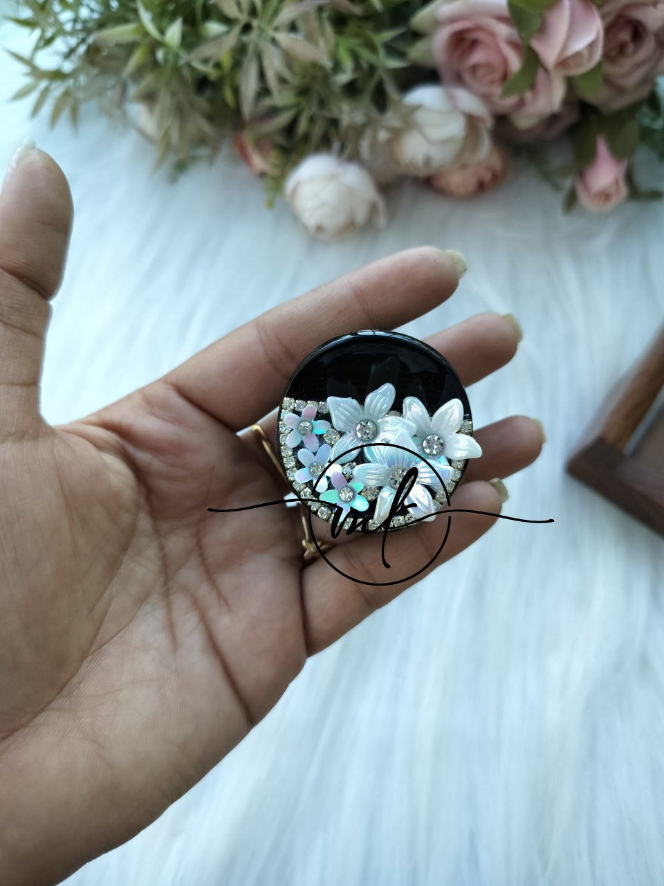 Floral Kundan Claw