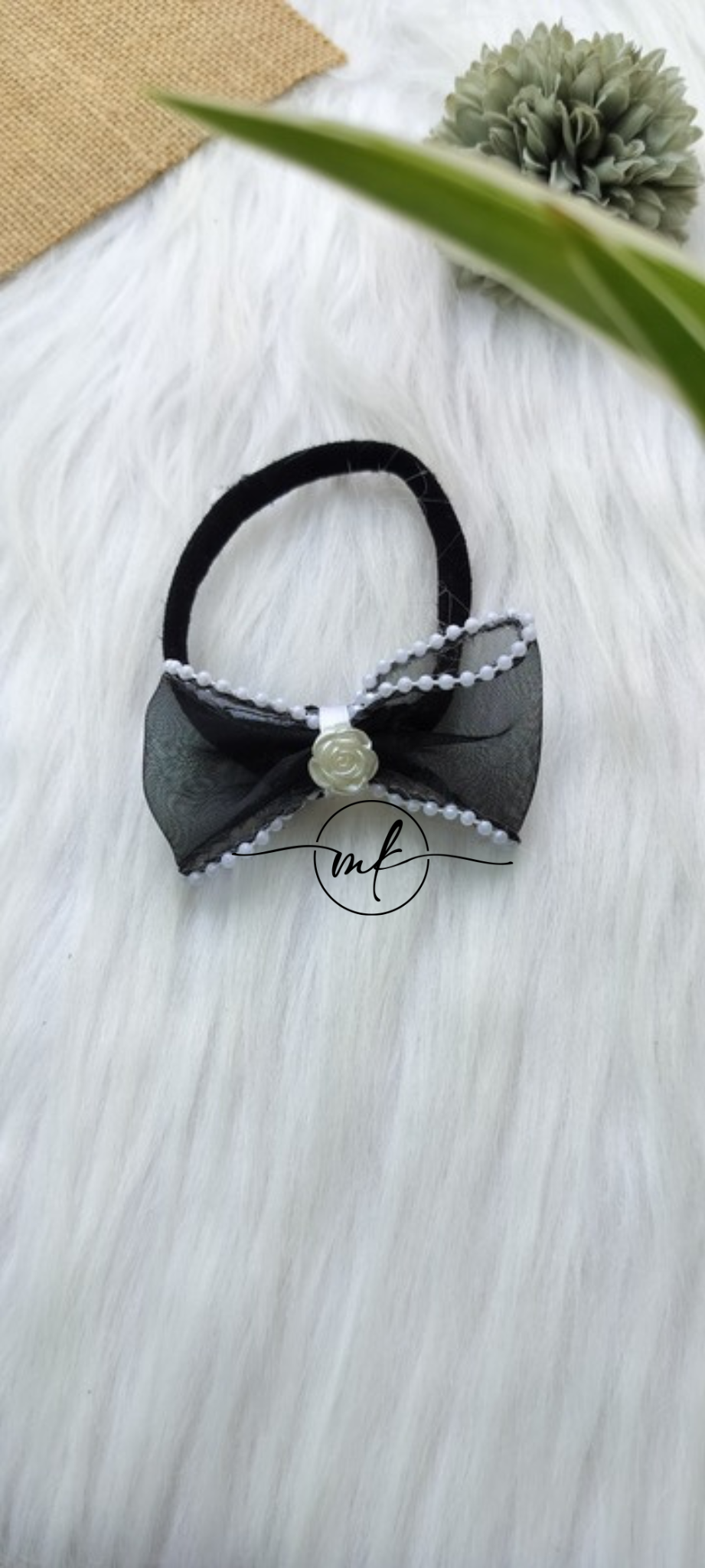 Black baby head band