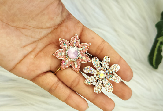 Flower Crystal Premium hair ties