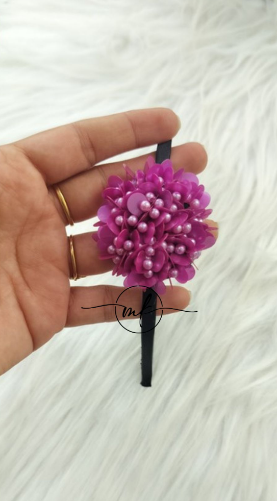 Purple sequin Kids Head Band