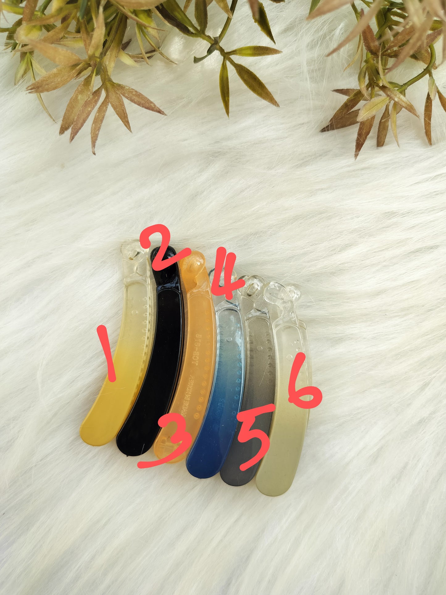 Marble Banana clip - lock type