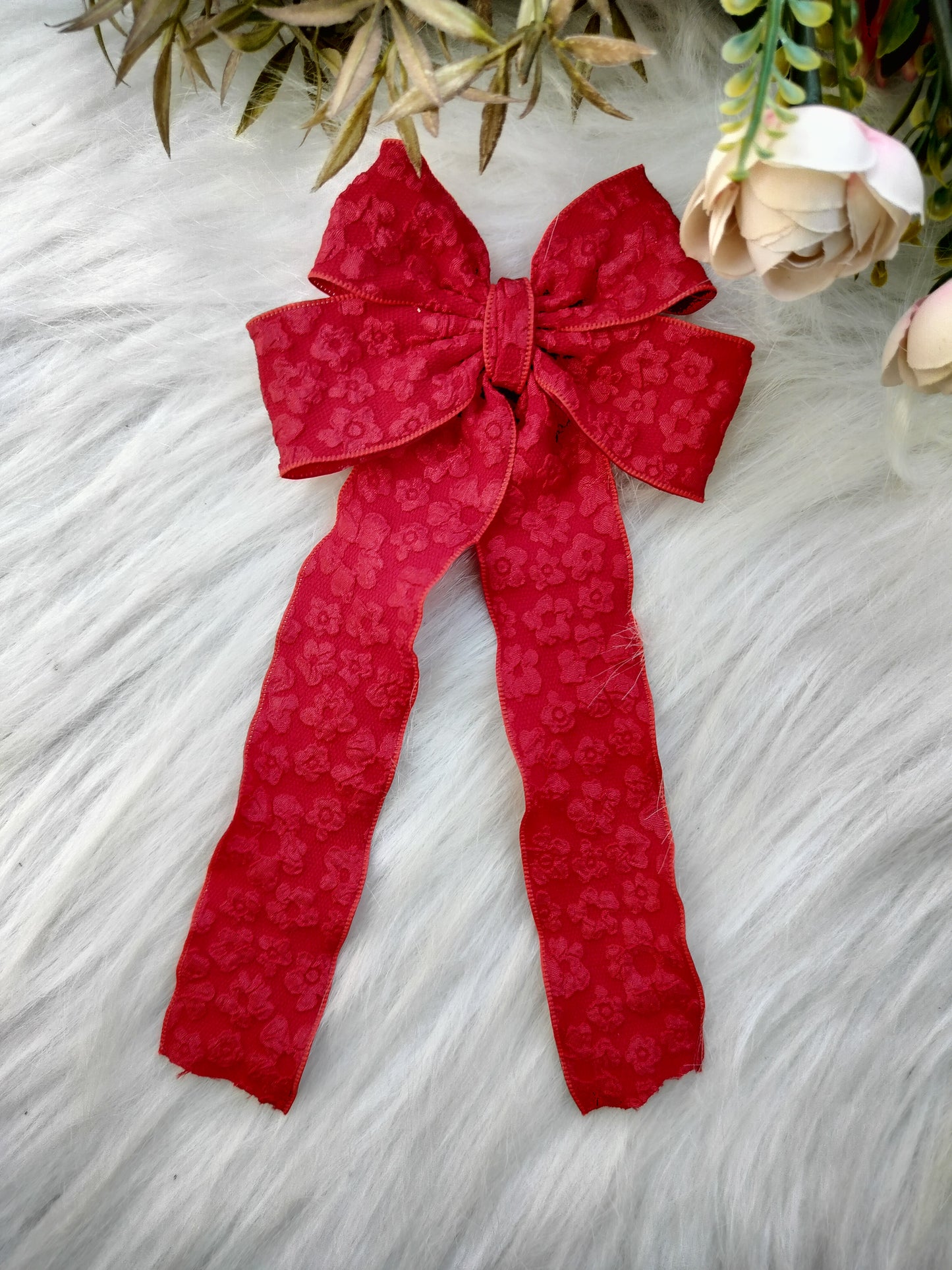 Long Tail Bow Alligator clip