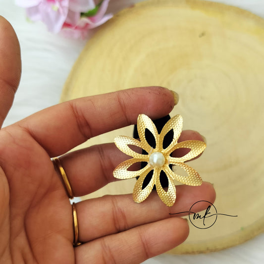 Golden Flower Hair ties