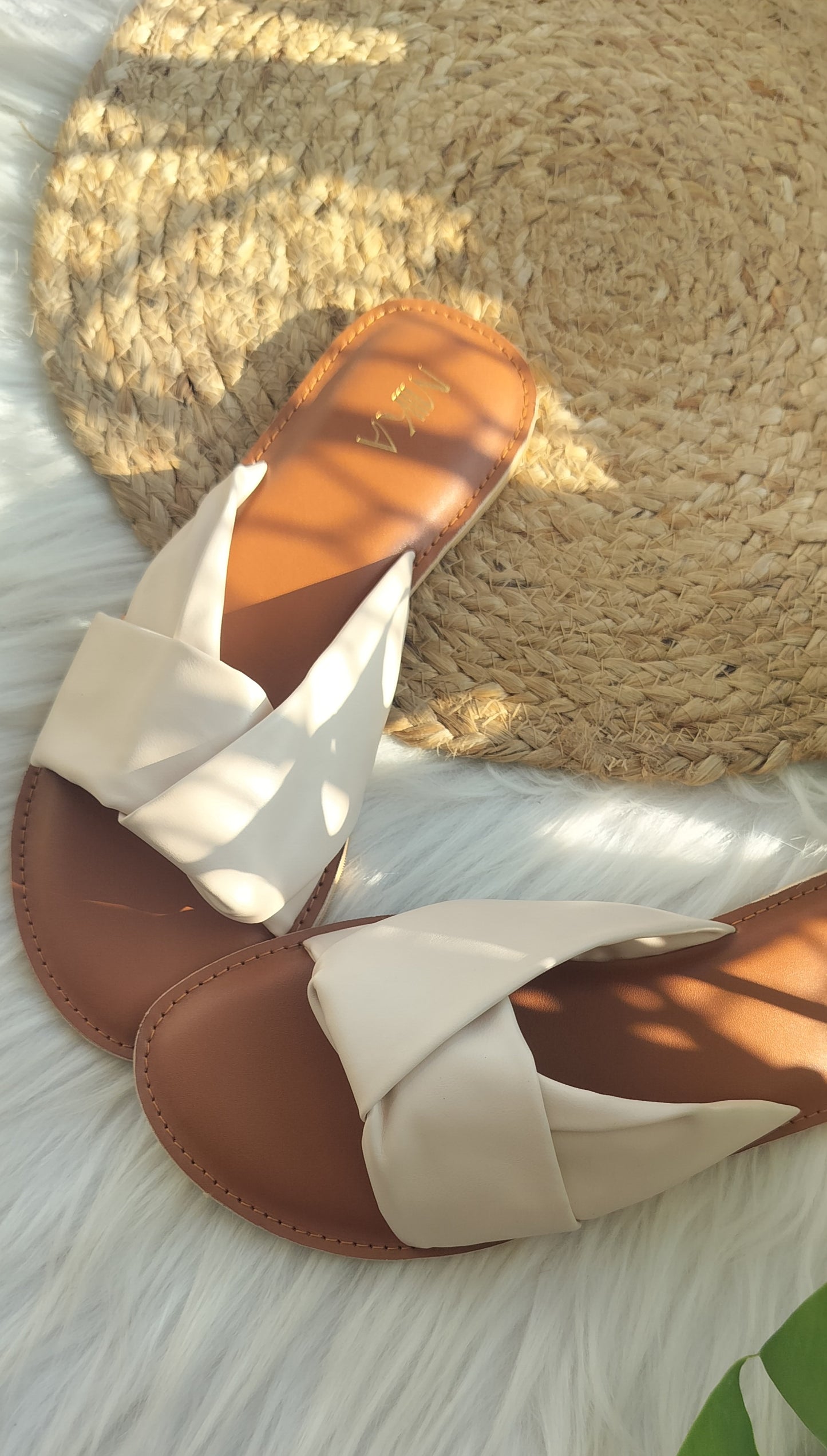 Cream Beige Sandals