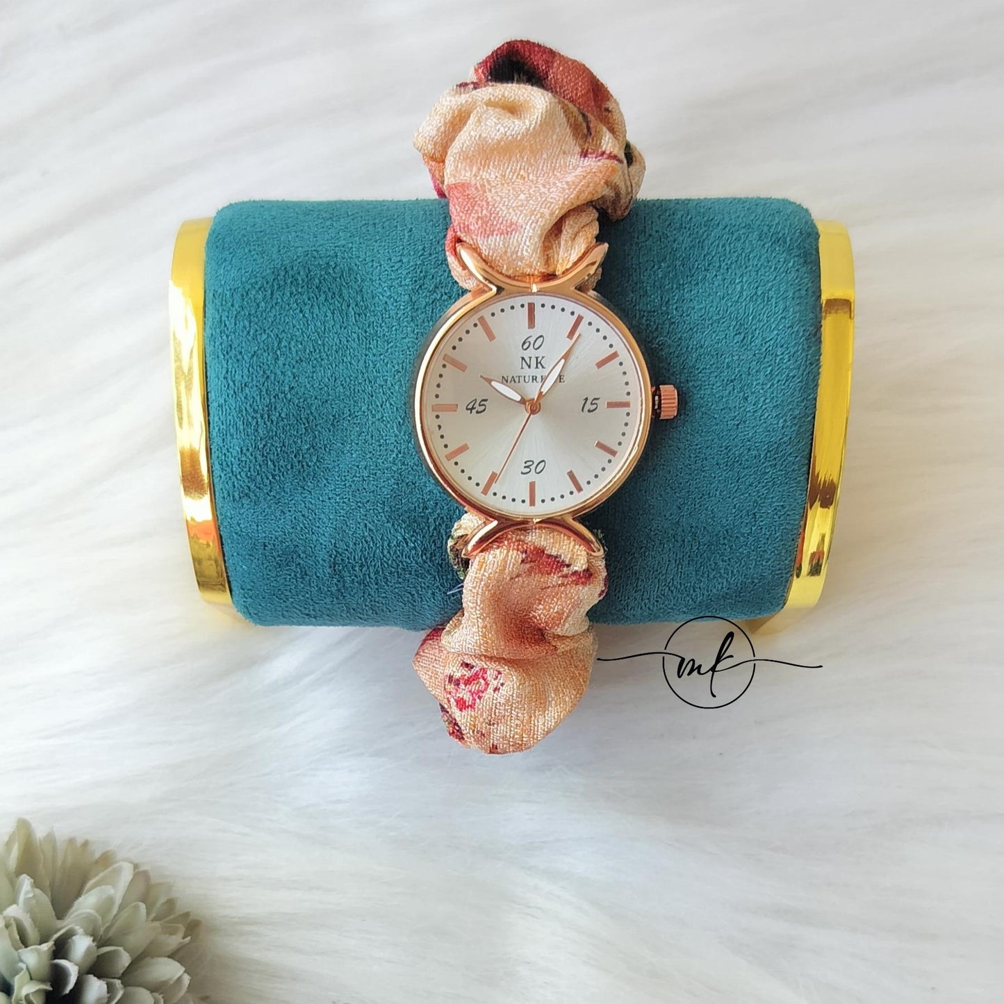 Orangish Brown Scrunchie Watch