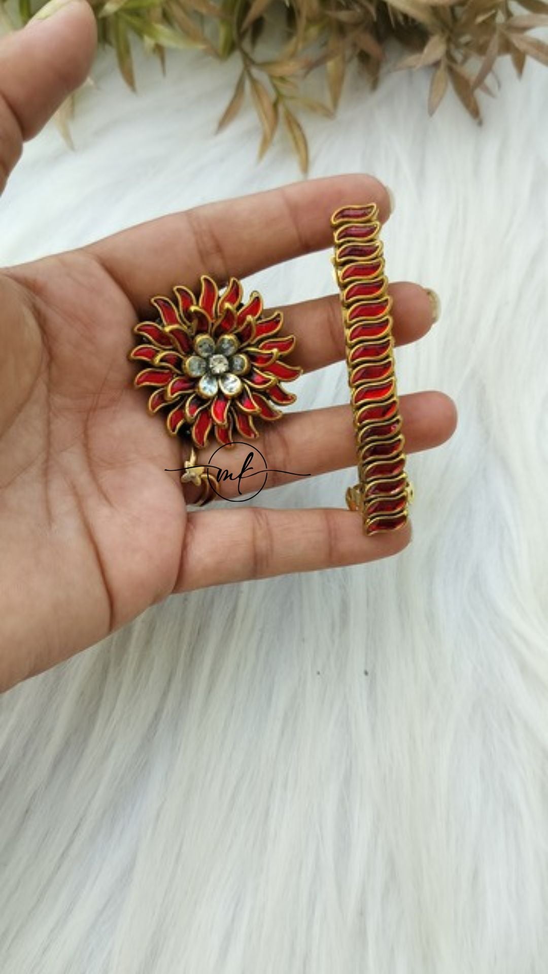 Hair Tie + Center clip Combo