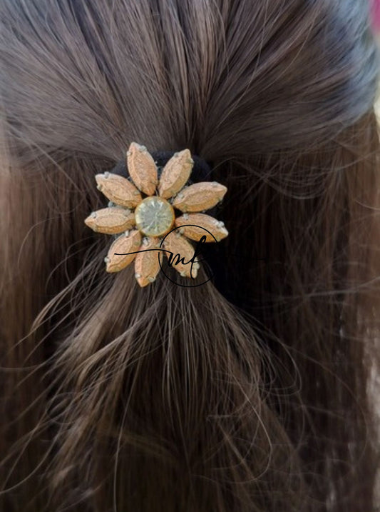 Rose gold Sunflower Premium hair ties