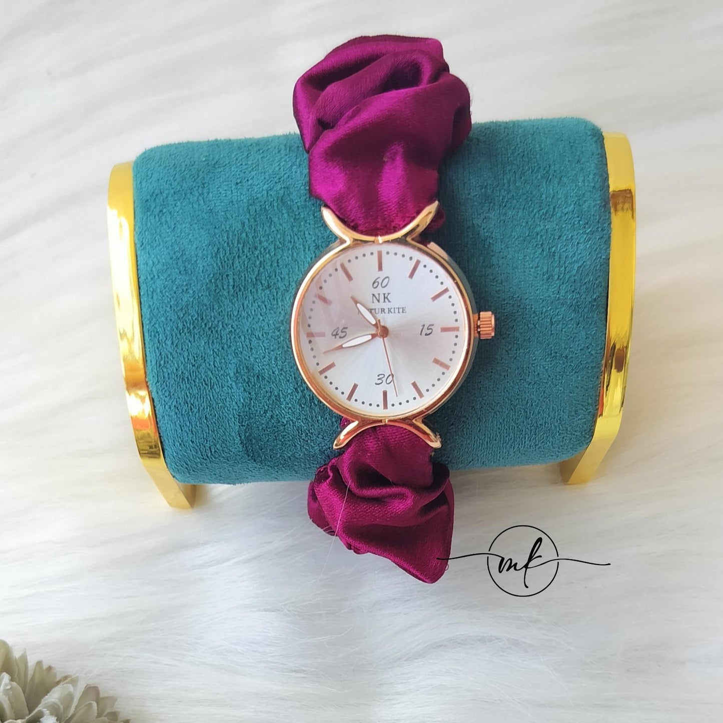 Magenta Scrunchie Watch