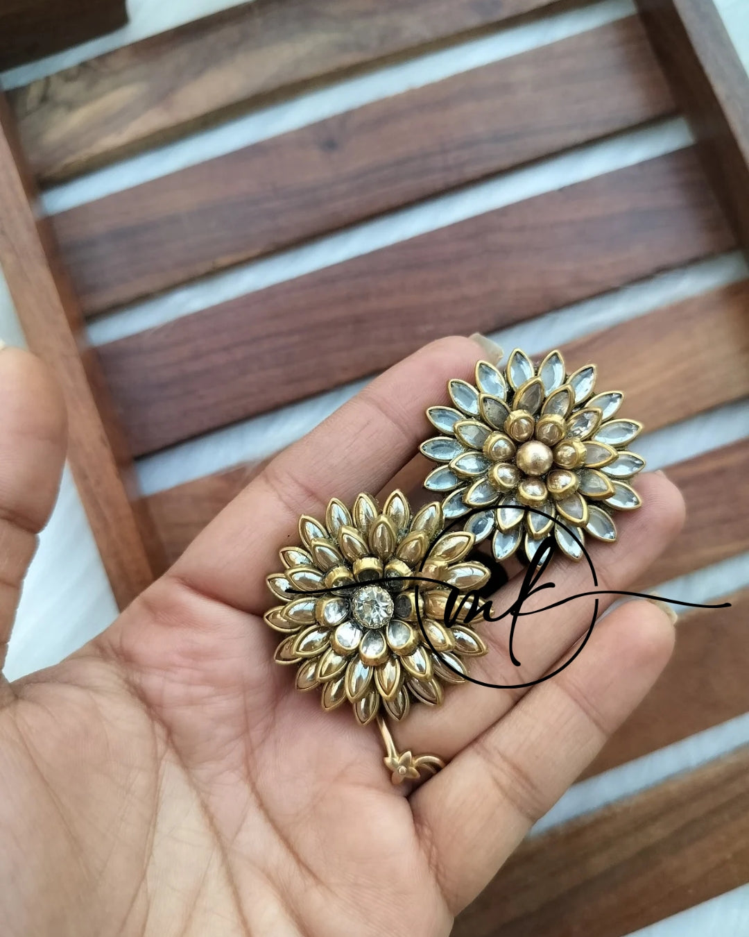 Kundan Hair Brooch/Hair ties
