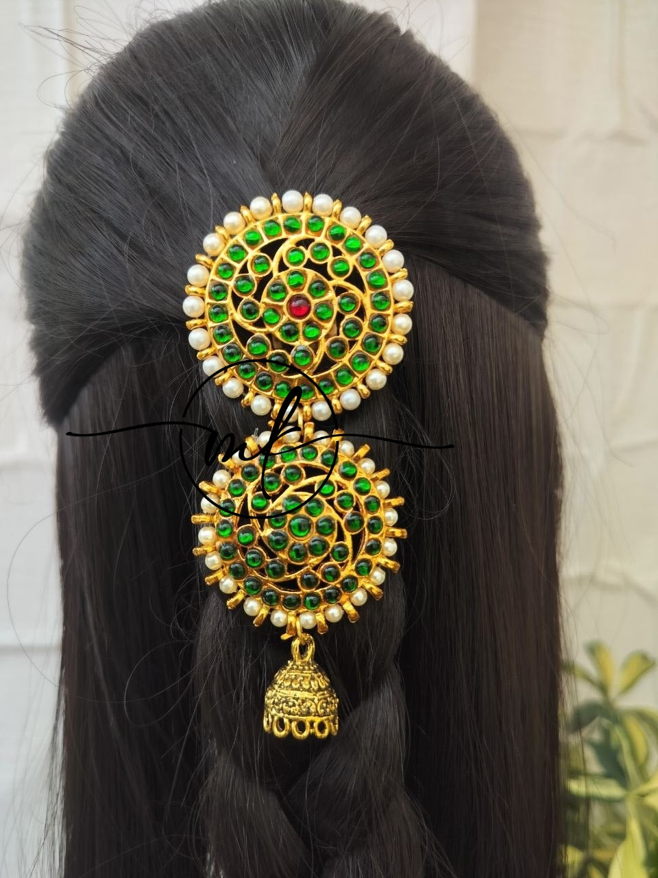 LYLA Green Kemp Hair Brooch