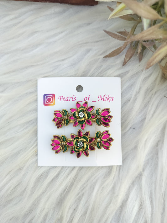 Kundan Alligator pin