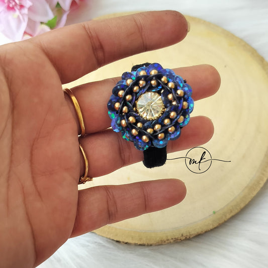 Blue premium hair ties