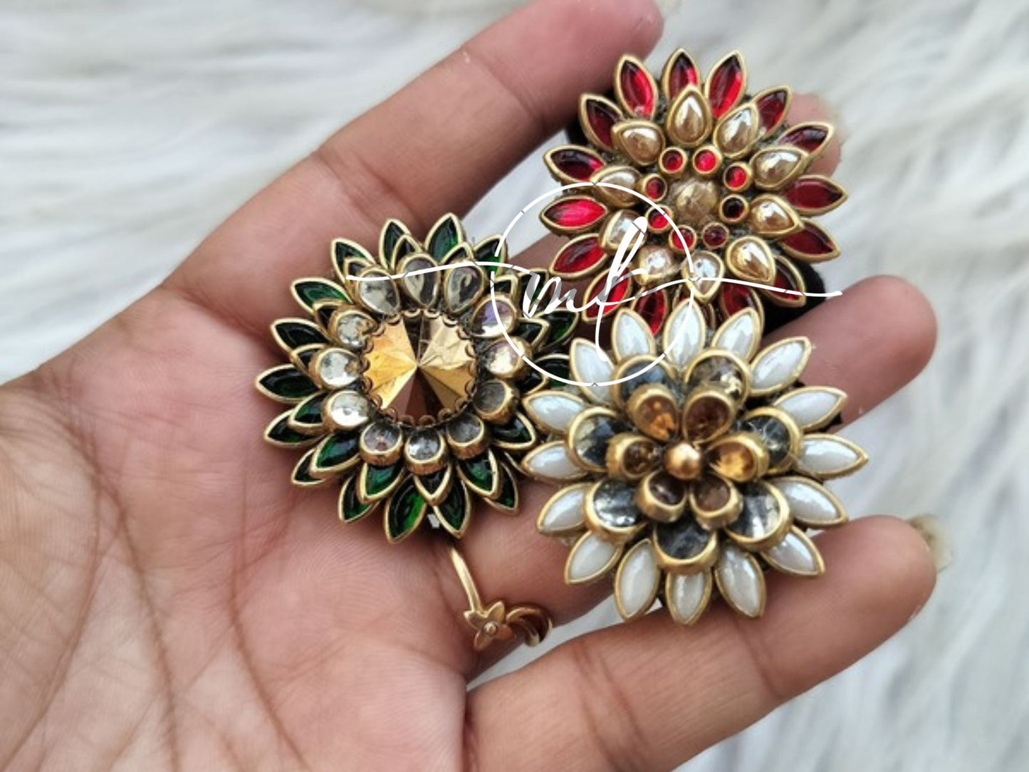 Kundan Hair Ties