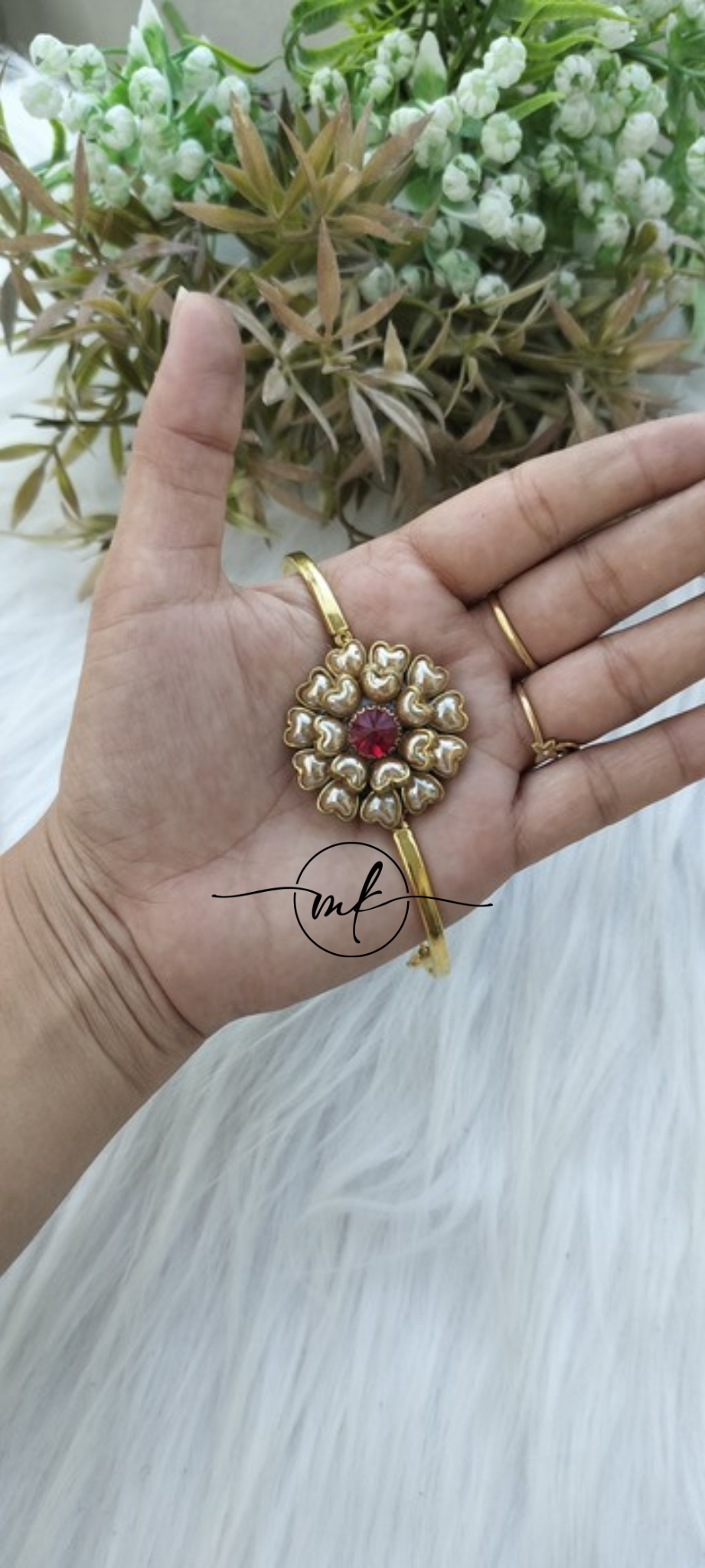 Golden Kundan Bracelet