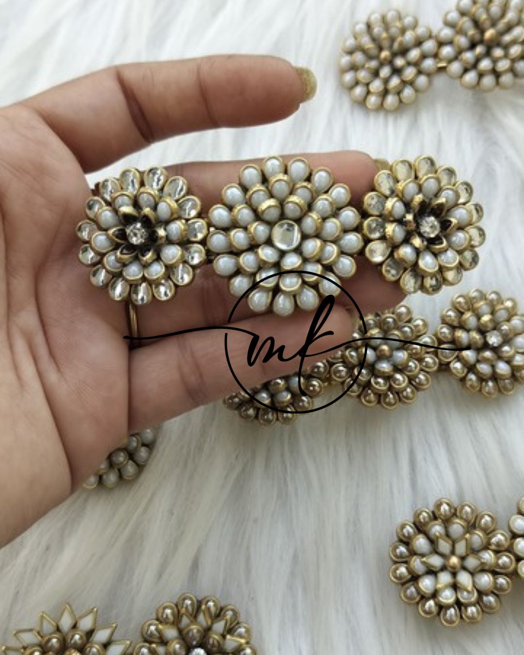 3D kundan Center clip