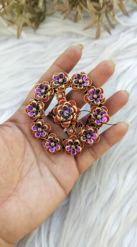 Nimo Center clip Purple Red Rose-5Cm