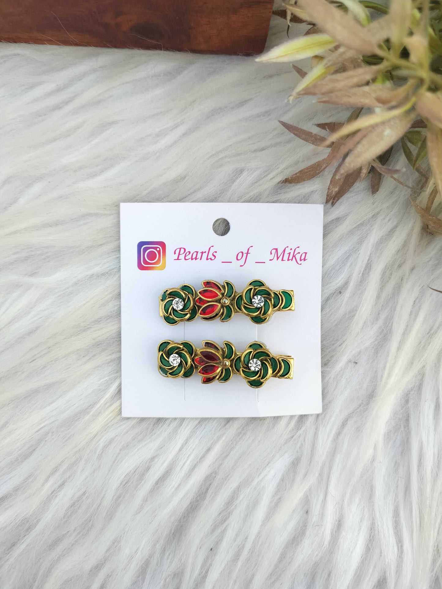 Kundan Alligator pin