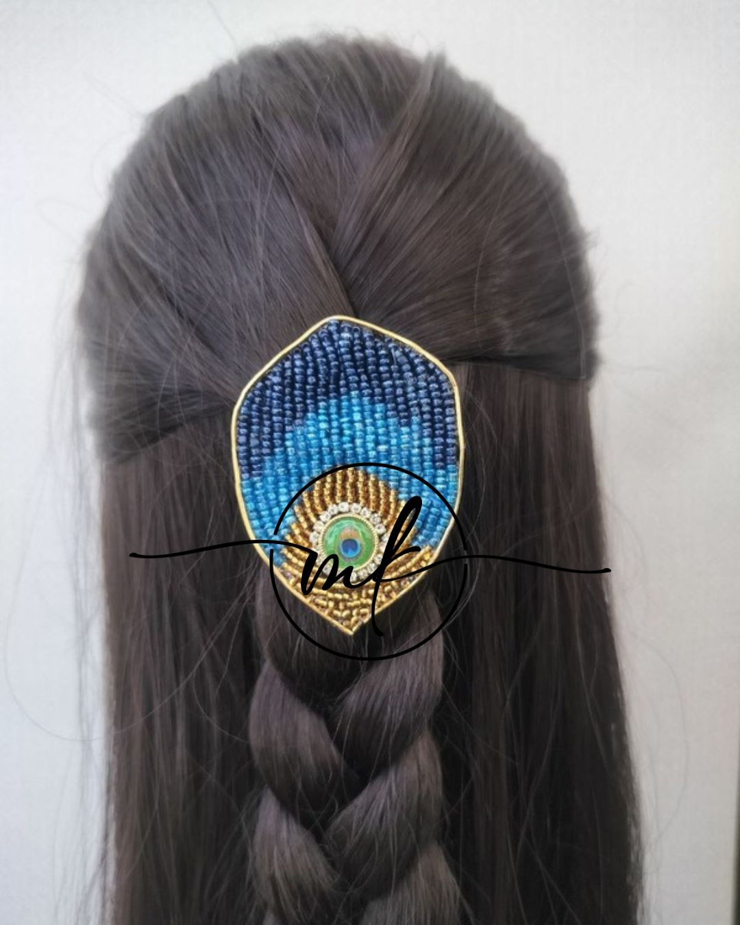 Peacock feather V04 Pendant / Hair Brooch/ Dress Brooch