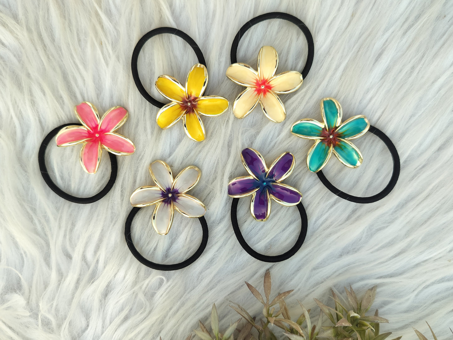 Premium Fancy Floral Hair ties