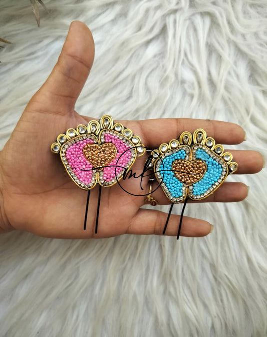 Baby feet Baby Shower Hair Accessories