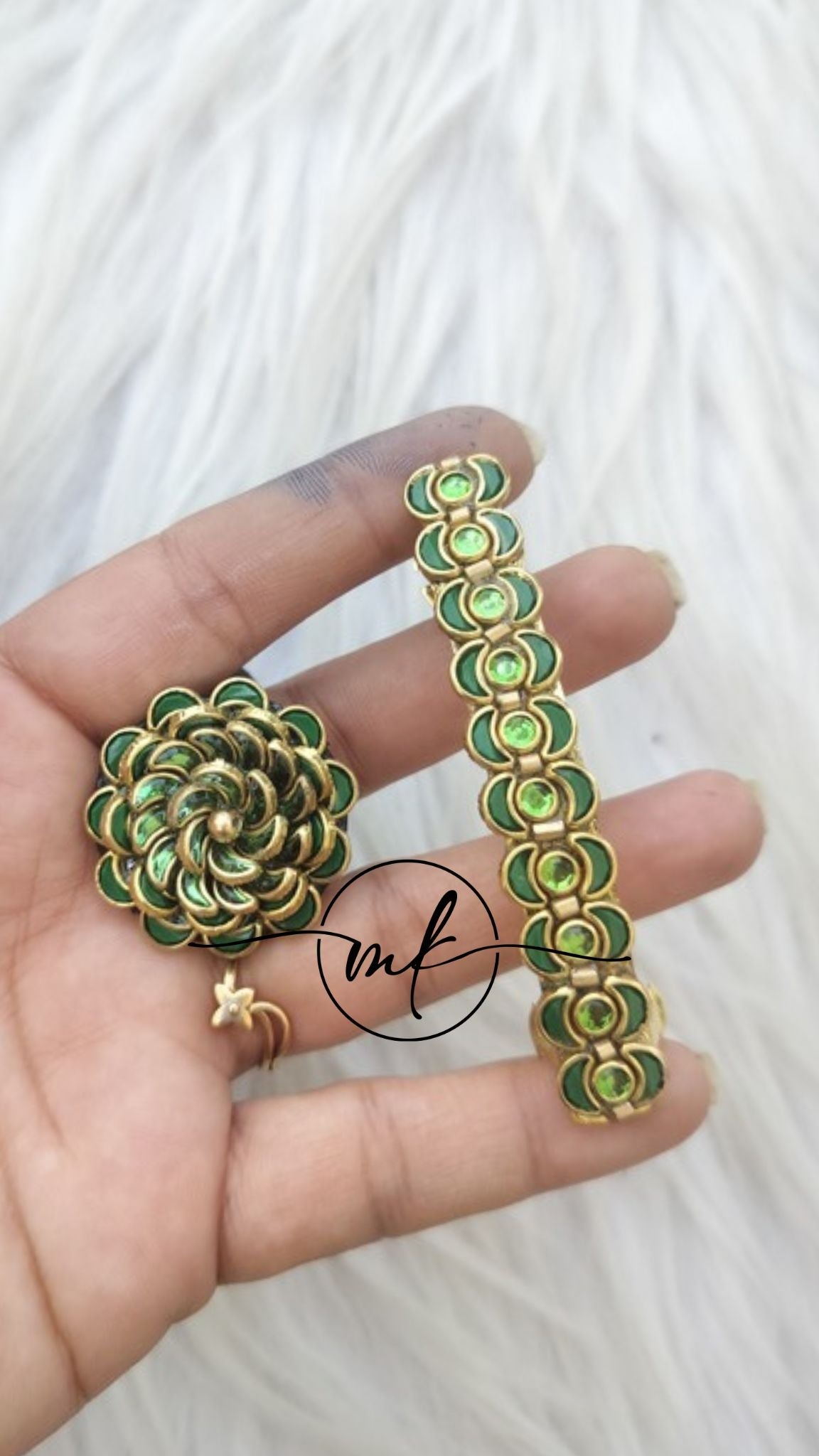 Hair Ties+ Centre clip Combo