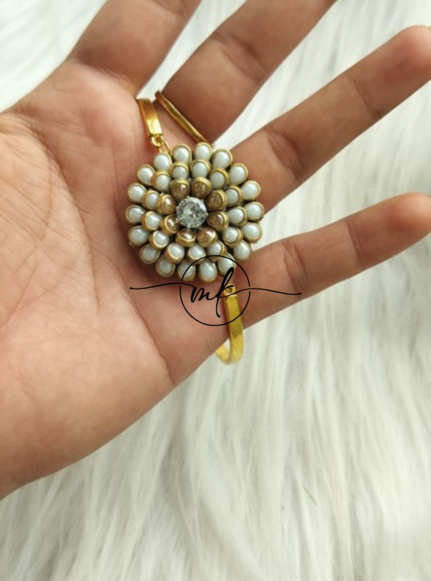 Kundan white Bracelet