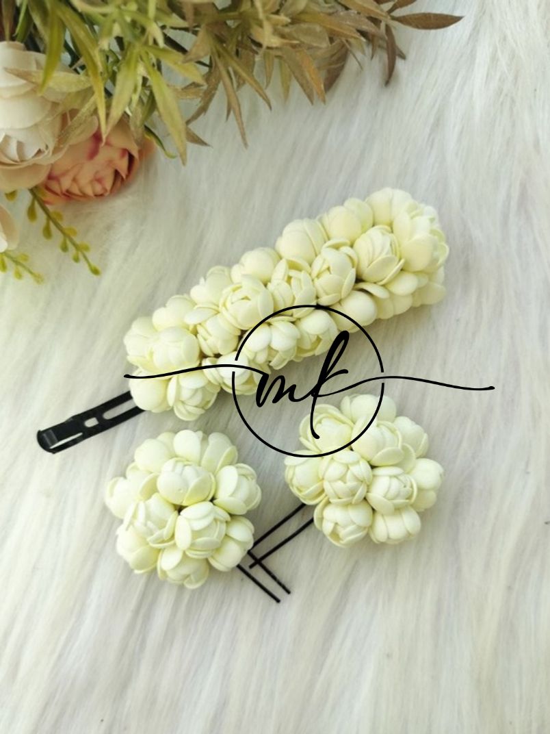 Jas - Jasmine Hair Brooch + Center clip - set of 3