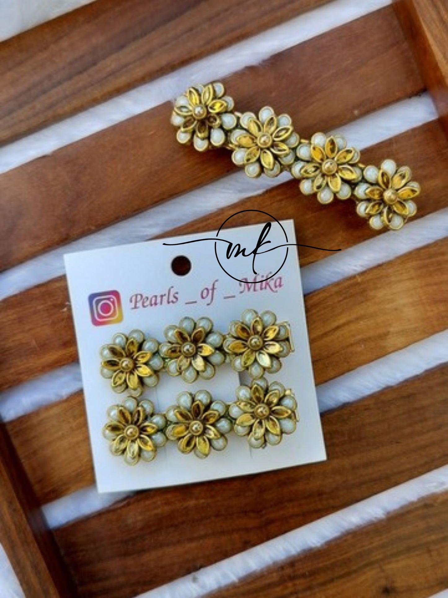 Alligator clip and Center clip Personalised Combo