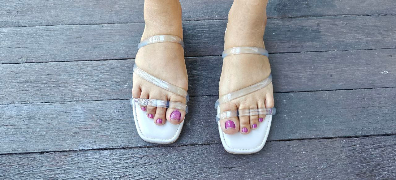 Transparent Pink Sandals