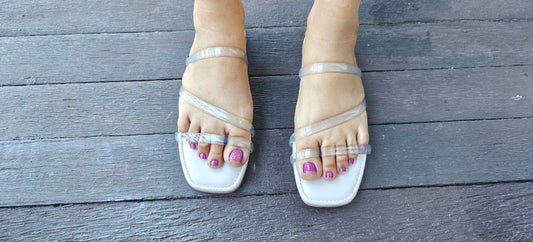 Transparent Pink Sandals
