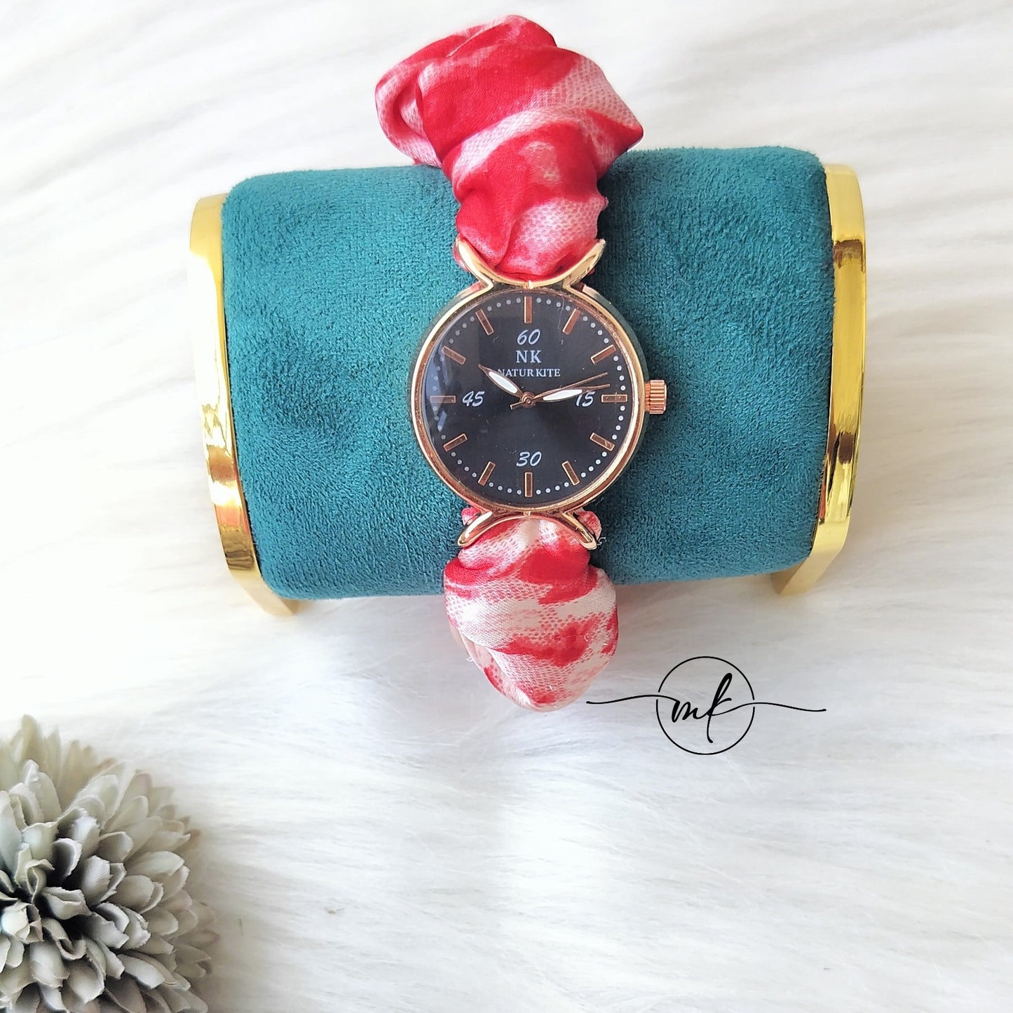 Red Scrunchie Watch