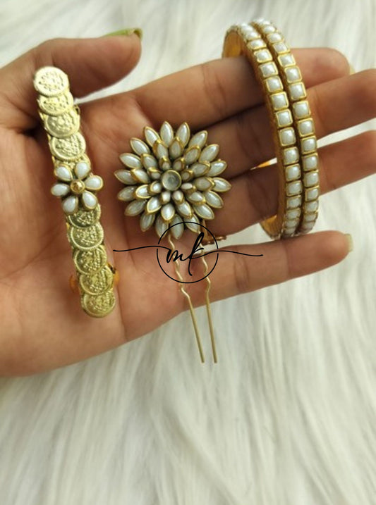 Personalised Back clip + Upin + Bangle Combo