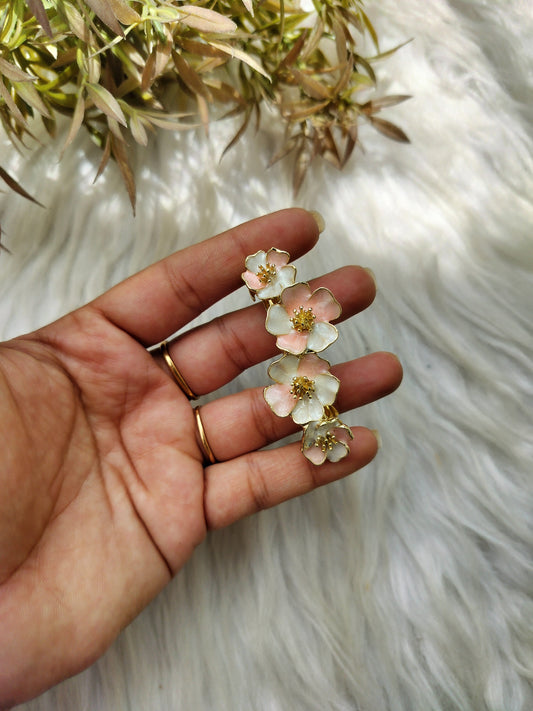 Flower Metal Buckle Clip - Medium Size