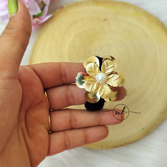 Golden Flower Hair tie