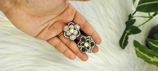 Flower Crystal Premium hair ties