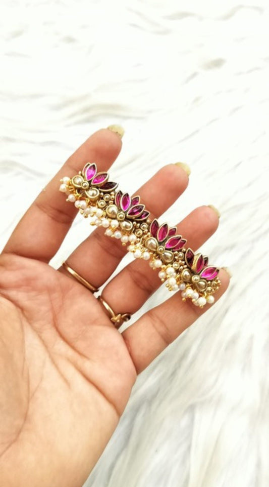 Linu lotus with drop hanging Center clip -6cm