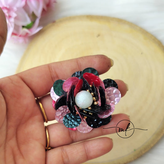 Big Sequin Floral Hair ties