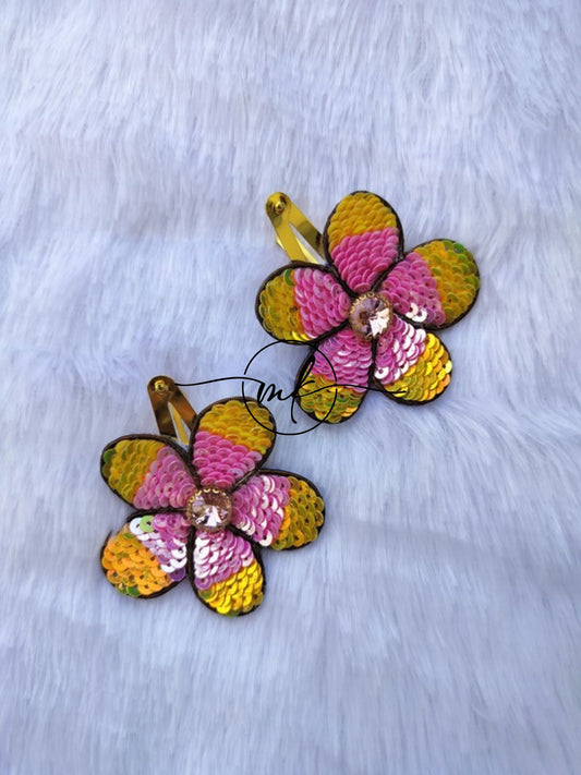 Kid Floral Clip Pair