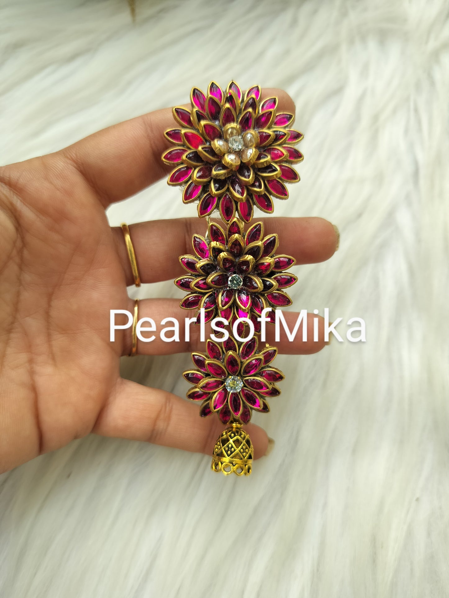 Laya 3L Kundan Hair Brooch