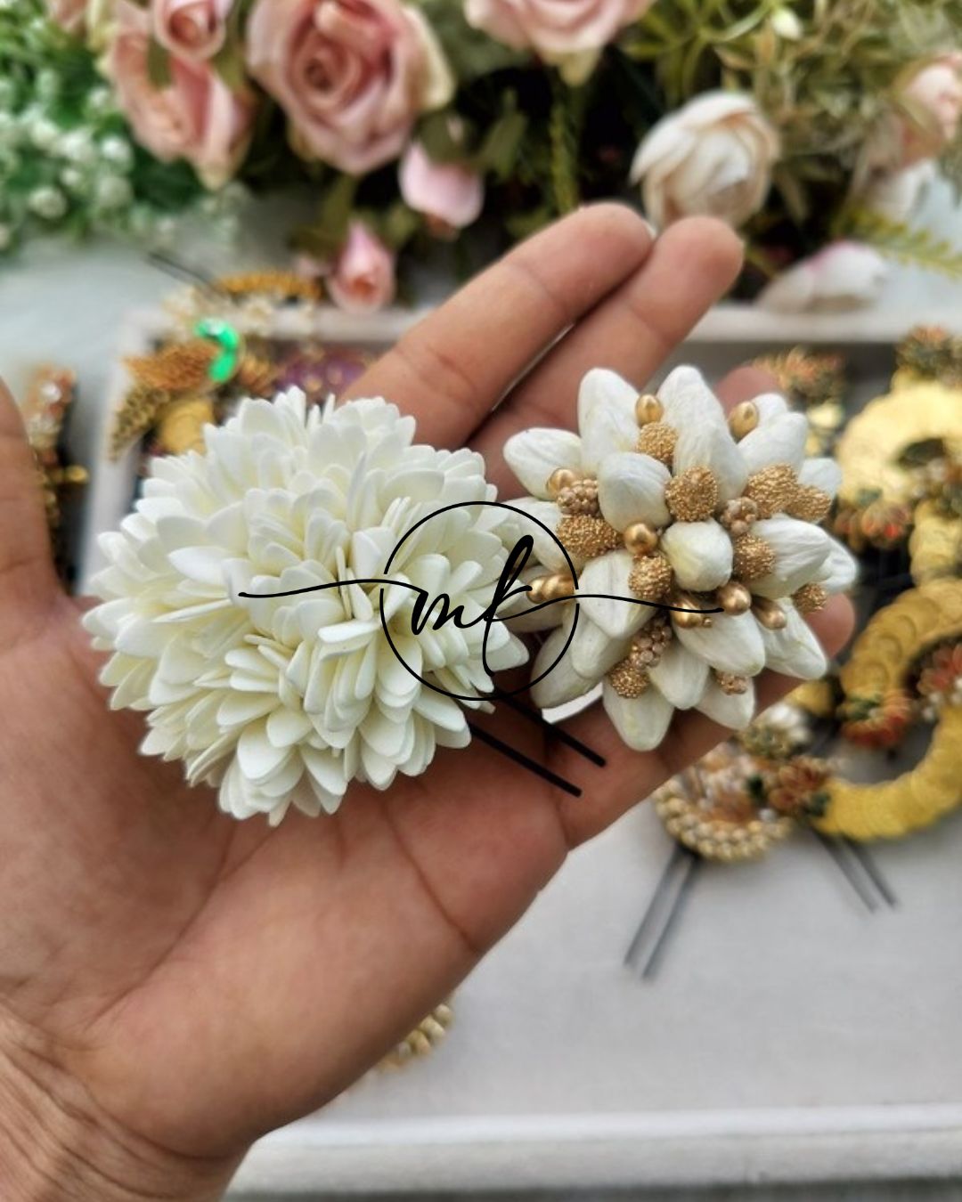Jathi+ Malli Hair Brooch Combo - ARFL set of 2 pieces