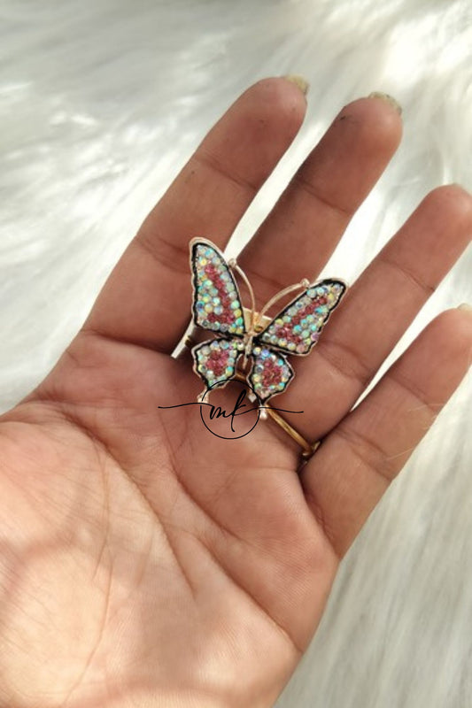 Butterfly Crystal Premium hair ties