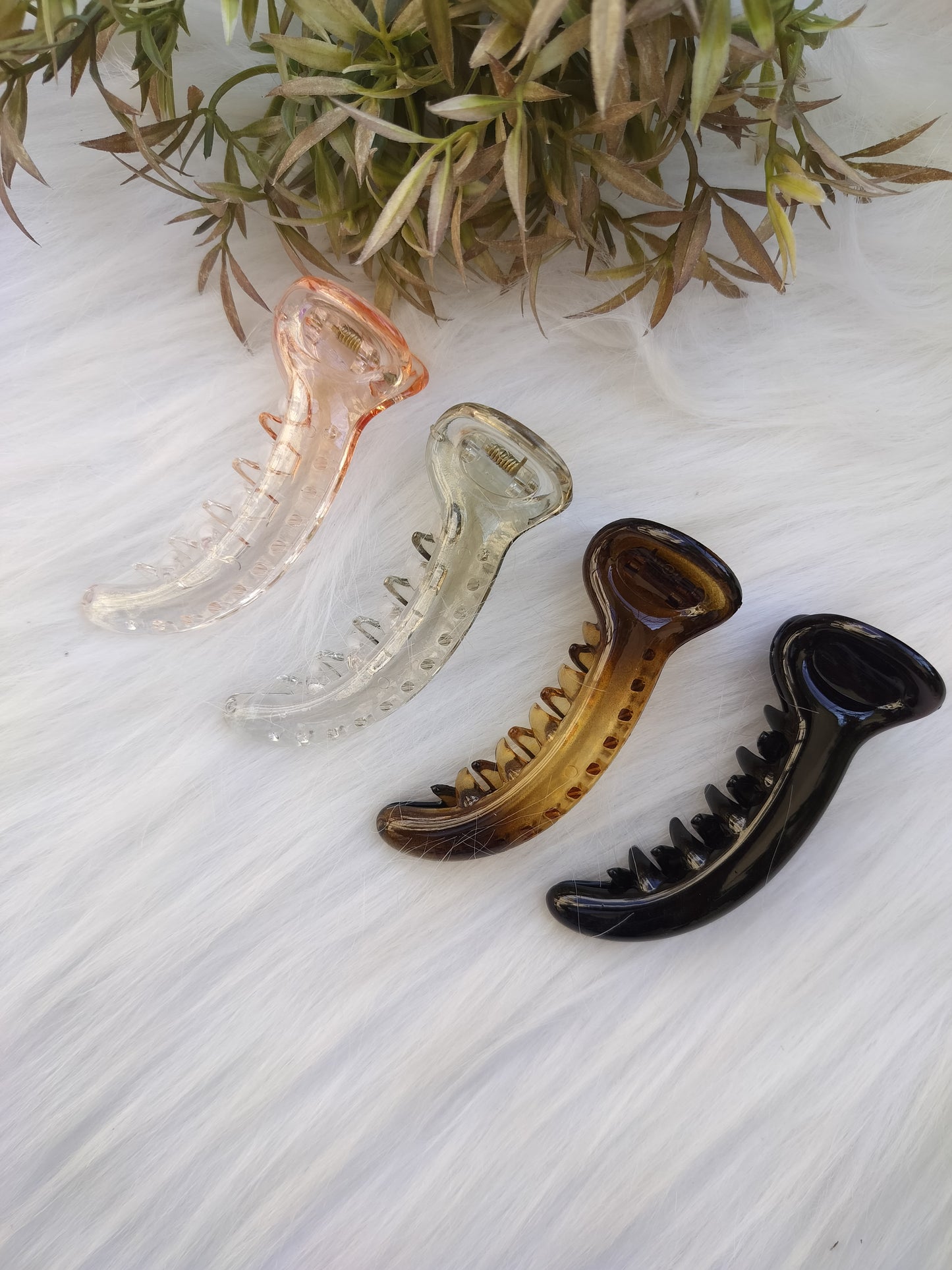 Transparent Banana clip - V type - Big size