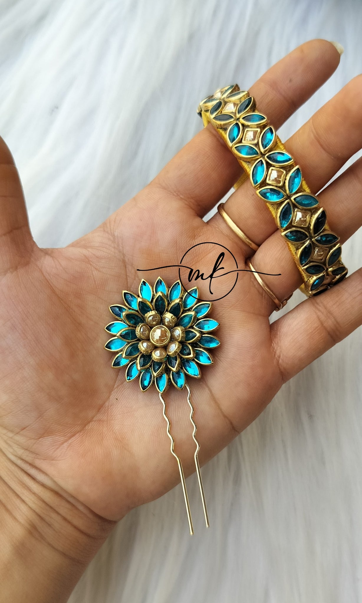 Personalised Adjustable Bangle and Upin Combo