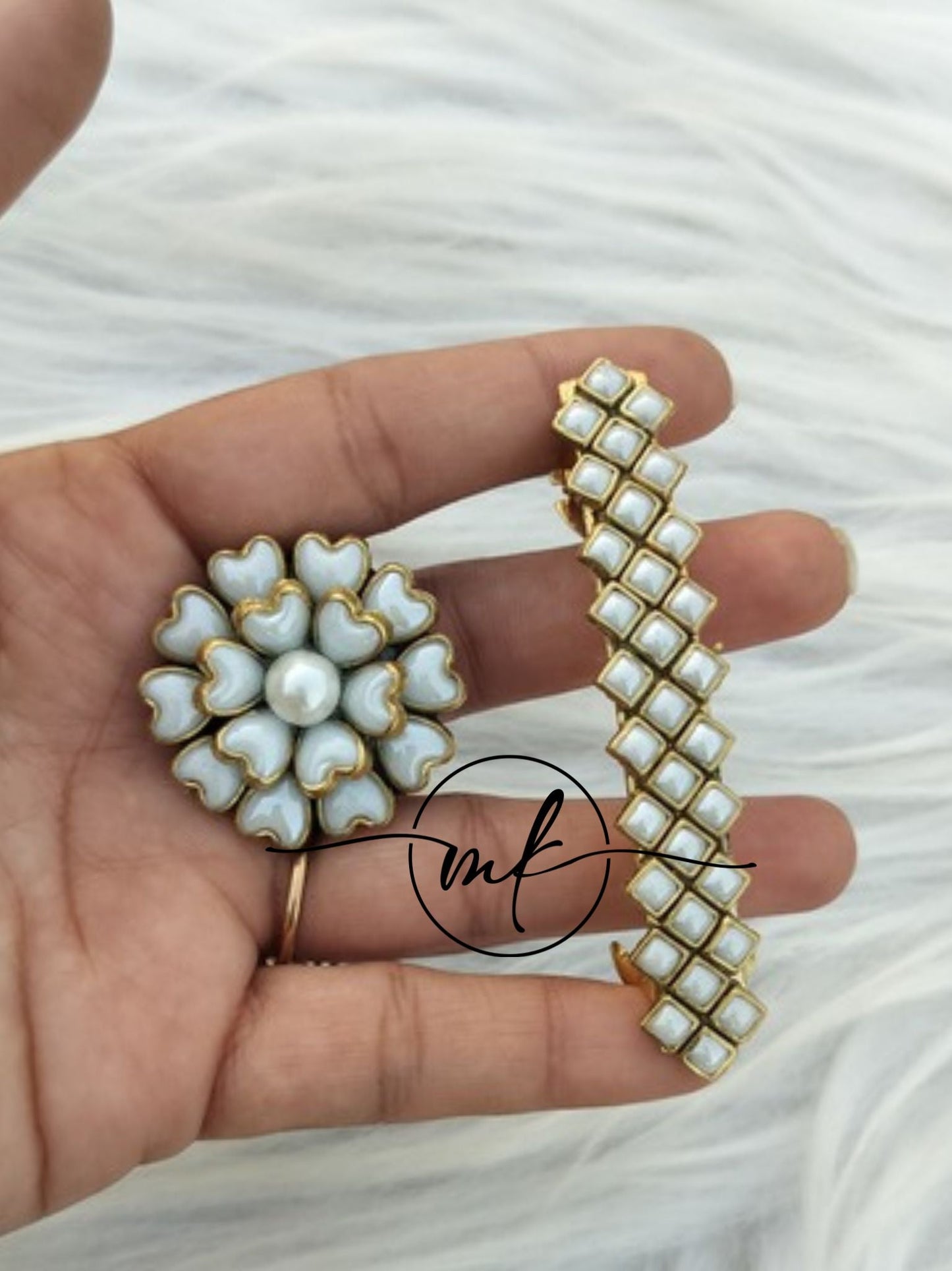 Hair Ties+ Centre clip Combo