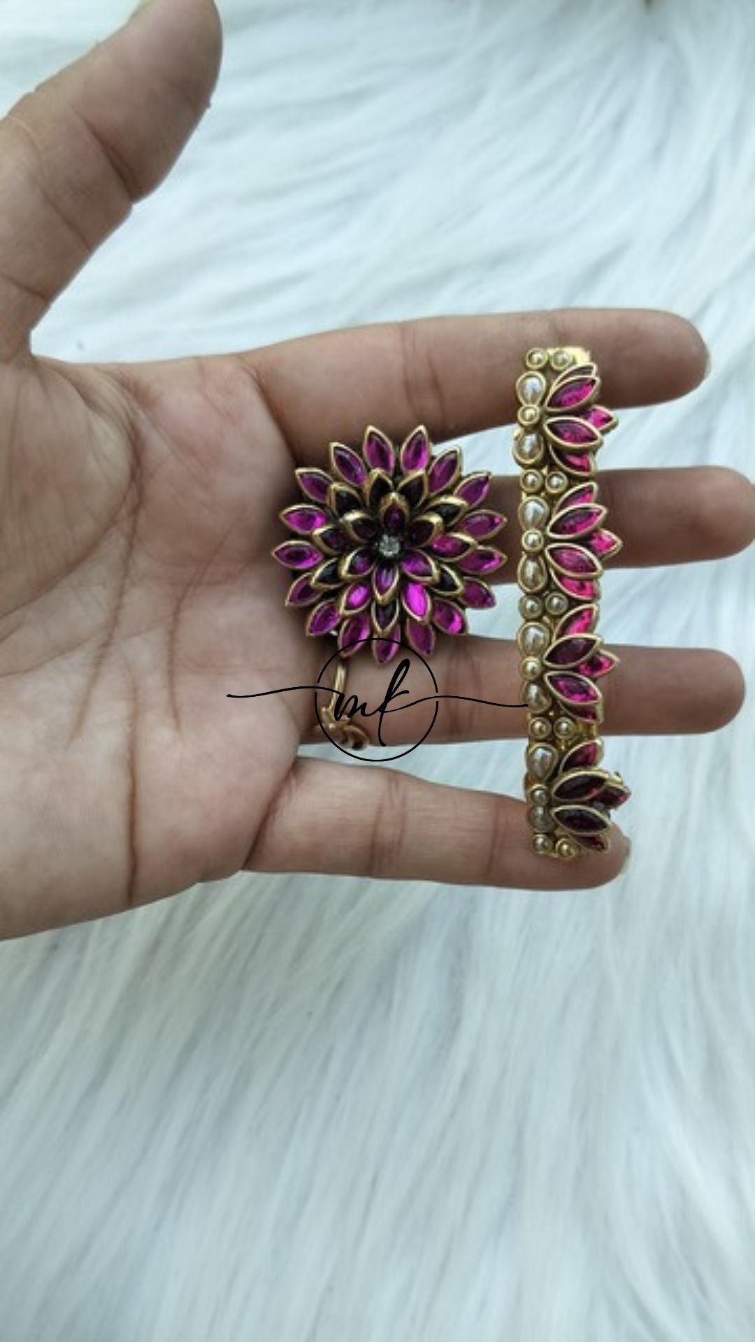 Hair Tie + Center clip Combo