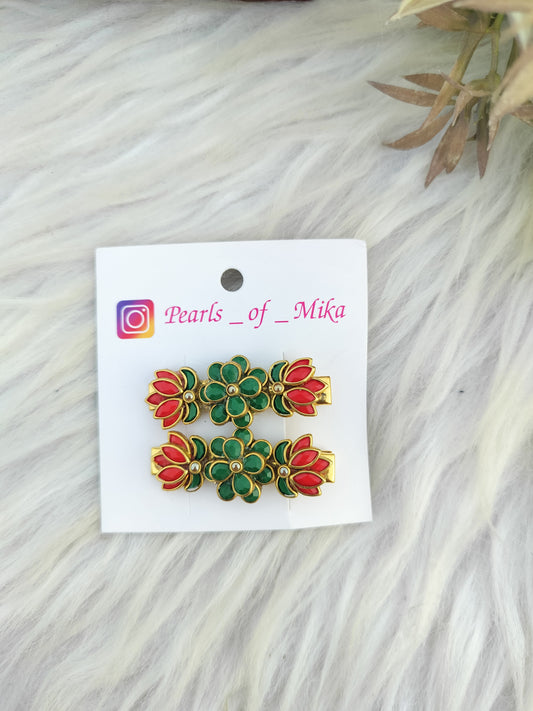 Kundan Alligator pin