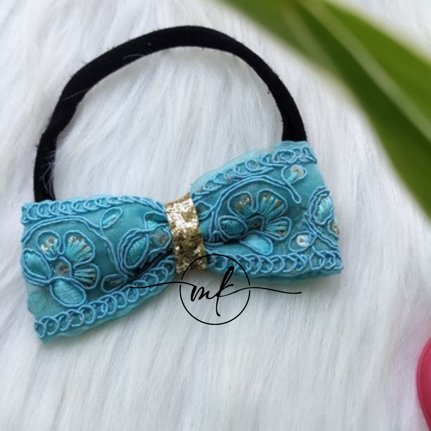 Blue baby head band