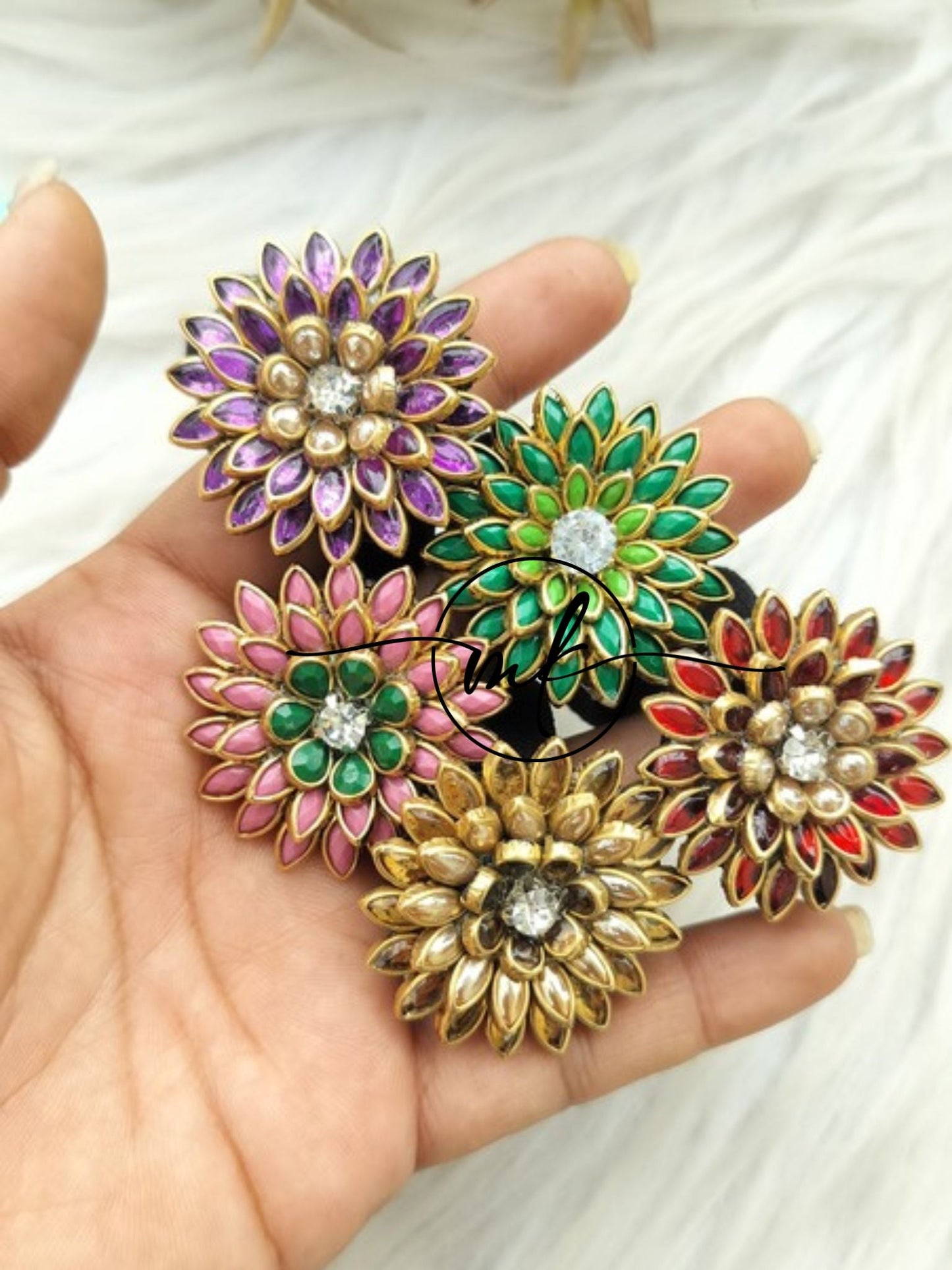 Kundan Hair Brooch
